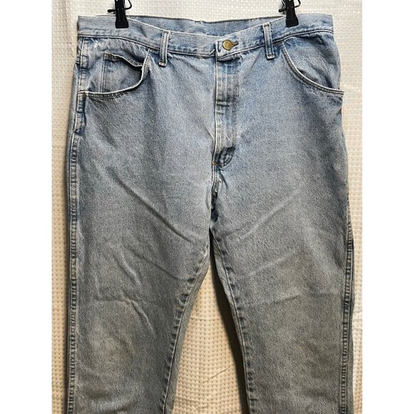 Legendary Gold jeans mens 35 x 30 tapered distressed 87635SW blue work - Picture 11 of 12